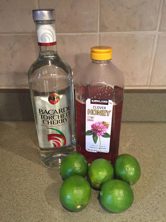 Ingredients for Torched Cherry Cocktail