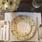 Silver place setting