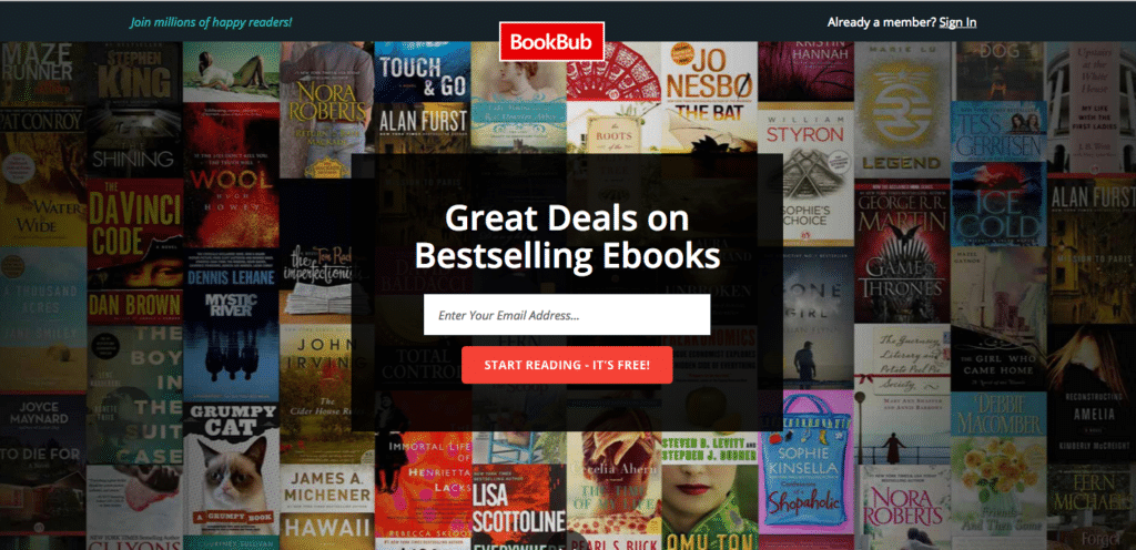 BookBub--Free and discounted ebooks