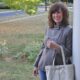 Peplum-Hem Italian Wool-Blend Coat and Rechargeable Leather Tote