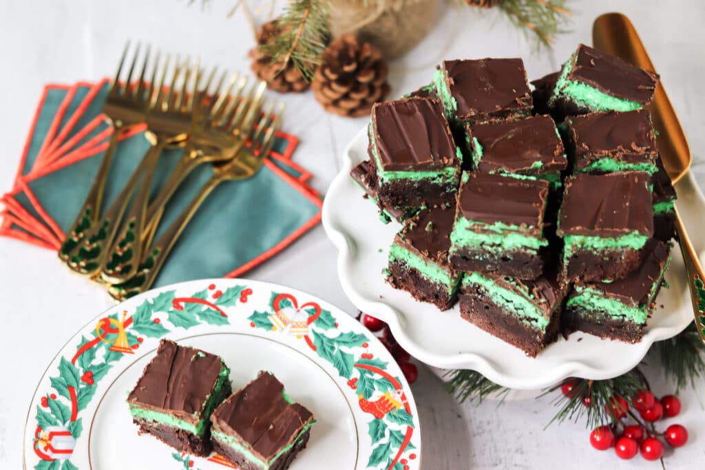holiday mint brownies