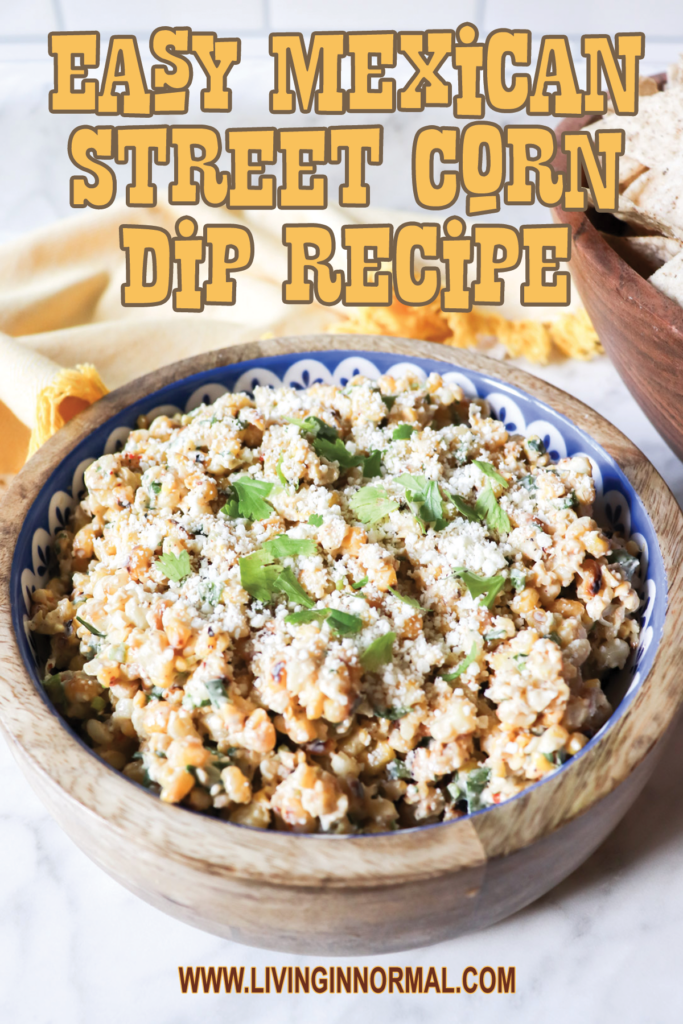 Pinterest image of dip in a bowl.